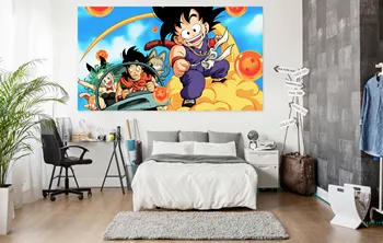 

[Self-Adhesive] 3D Dragon Ball 246 Japan Anime Wall Stickers Mural Decal Wall Murals AJ WALLPAPER Belly