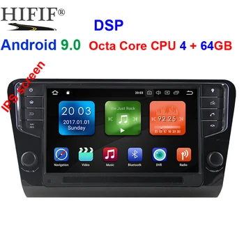 

8'' 1 Din Android 9.0 Car Radio GPS Navigation 4G RAM For Volkswagen Skoda Octavia 2014 2015 2016 2017 3G wifi bleutooth DSP
