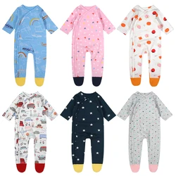 Combinaisons d'automne pour bébés, barboteuse en coton pour garçons et filles 
