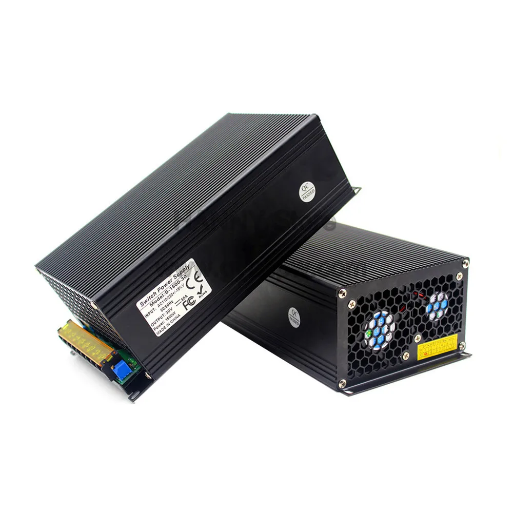 Одиночный выходной источник питания DC30V 1500W трансформатор драйвера 110V 220V ac-dc 30V SMPS для оборудования шагового двигателя CCTV