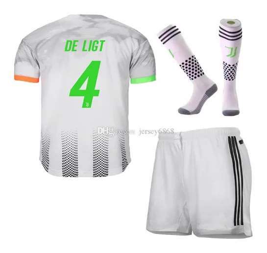 19, 20, Детский комплект+ носки juve, Футбольная Футболка BUFFON Dybala DE LIGT Ramsey Ronaldo Kean, Детские трикотажные изделия с бесплатной заплаткой