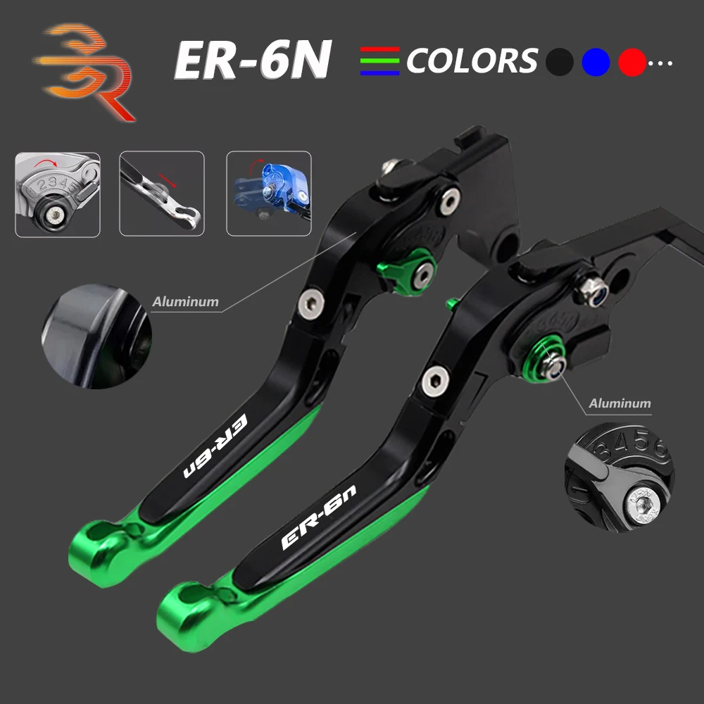 For Kawasaki Er6n Brake Clutch Levers 20092016 Adjustable Folding