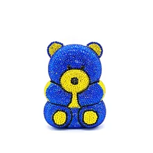 Роскошные кошельки для невесты, для свадебной вечеринки, женская вечерняя сумка, милые животные, милая панда, высокое качество, клатчи, элегантные сумочки с кристаллами