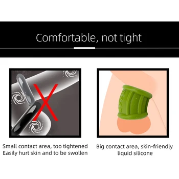 Silicon Cockring Sleeve For Penis Ball Stretcher Scrotum Bondage Testicle Sex Toys Men Cock Ring 30mm Penis Ring Underwear 5