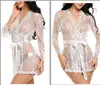 Sexy Women Lingerie Lace Ruffles Robe See-through Babydoll Underwear Sleepwear Night Dress Erotic Sex Clothes ► Photo 2/4