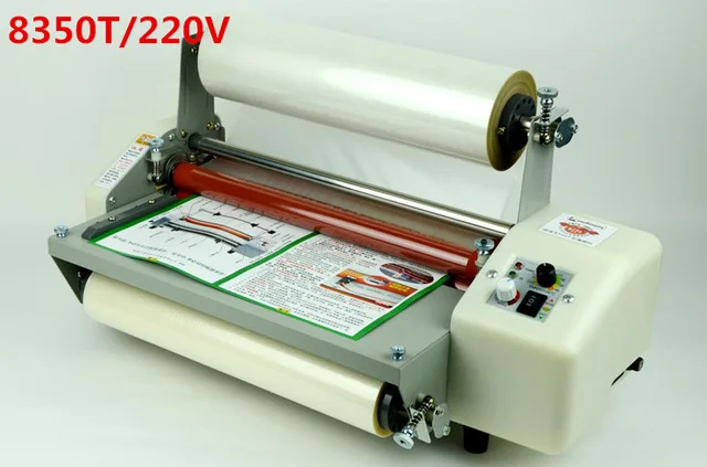 220V 12-й 8350T четырехроликовый ламинатор горячий рулон ламинатор, высококлассная скорость регулирования ламинатор термоламинатор A3 - Цвет: 220V