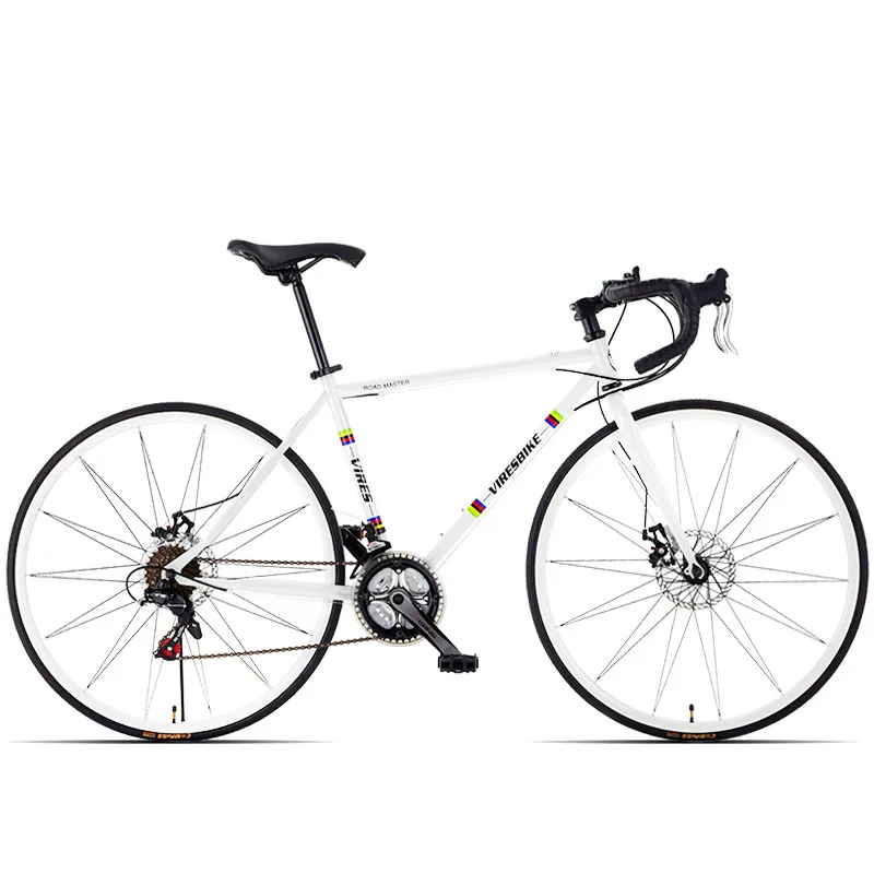 Карбоновый стальной каркас 700CC Break Wind Road Bike 21/27 скорость двойной велосипед с дисковым тормозом Спорт на открытом воздухе Велоспорт Гонки bicicleta