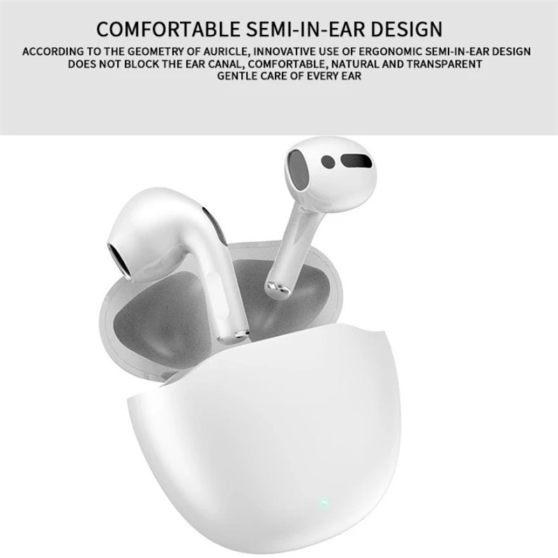8D Stereo Bluetooth Earphone Pro TWS CVC Noise Reduction HiFi Wireless Headphones Binaural Mic Semi in ear Touch Earbuds