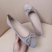 EshtonShero/женские туфли на плоской подошве; женские замшевые туфли на плоской подошве с острым носком; Модные женские свадебные туфли-лодочки с бантом; Размеры 3-9