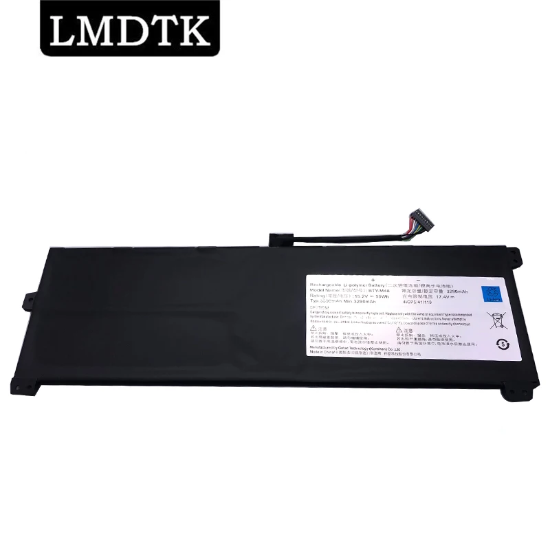 

LMDTK New BTY-M48 Laptop Battery For MSI PS42 8RB 8RA 8RC MECHREVO S1 S1-C1 4ICP5/41/119 15.2V 3390mAh 50WH