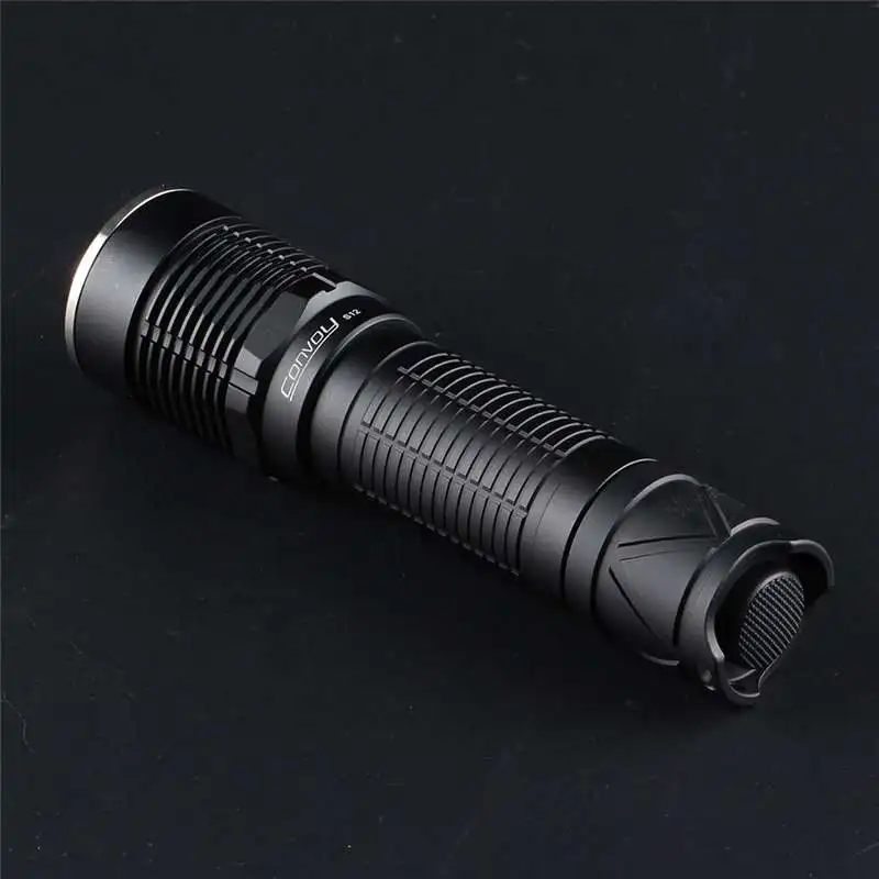 

Convoy S12 3x SST20 / Nichia 219C 2300LM 6000mAh Output High Powered Flashlight 18650 21700 Flashlight for Camping LED Torch