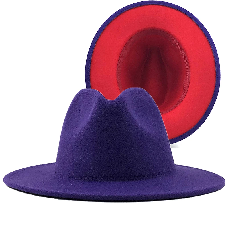 Purple fedora hat womens Clearance