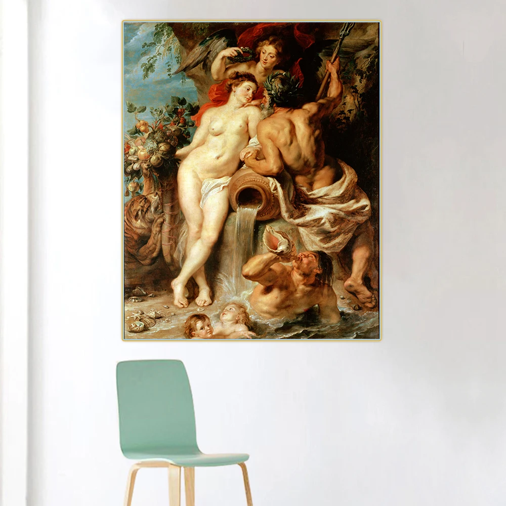 Цитон Питер пол Рубенс Canvas Союз Земли и воды холст искусство Масляная живопись