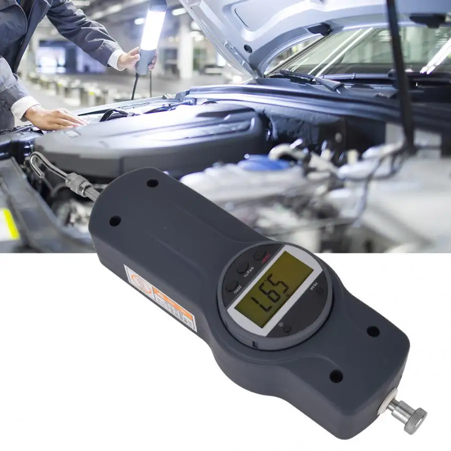 

Digital Force Gauge Digital Display Dynamometer Force Gauge Push and Pull Tester Meter with 5 Side Heads