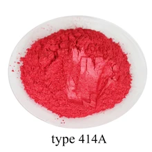 Red Pearl Bubuk Mineral Mika Bubuk Pigmen Cat Akrilik untuk Kerajinan Seni Mobil Cat Sabun Eye Shadow Pewarna Pewarna 50G Jenis 414A()