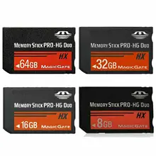 Для Sony 8 ГБ 16 ГБ 32 ГБ 64 Гб рт. Ст. PSP 1000/2000/3000 карта памяти MS Pro Duo полная реальная емкость HX игровая карта Предустановленная