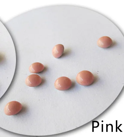 Pink Meetee 100 шт 5-9 мм цветная круглая заклепка в форме гриба пряжки декоративная ткань ногти Кнопка DIY обувь сумка аксессуары - Цвет: Pink