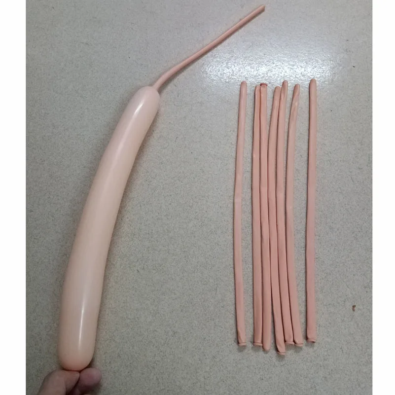 skin color latex balloons -long balloon