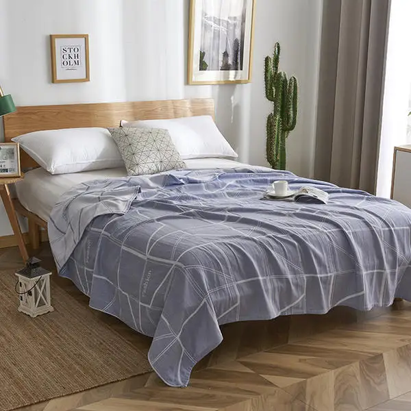 

High Quality 100% Cotton Blanket 150*200/200*230cm Bedspreads Mantas Cobertor Aircondition Blankets Throw Serape Knitted Blanket