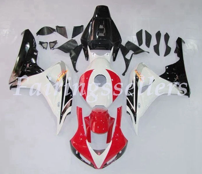 Литьевая Форма ABS Полный комплект обтекателя Подходит для Honda CBR1000RR 06 07 2006 2007 1000RR Обтекатели красный белый черный