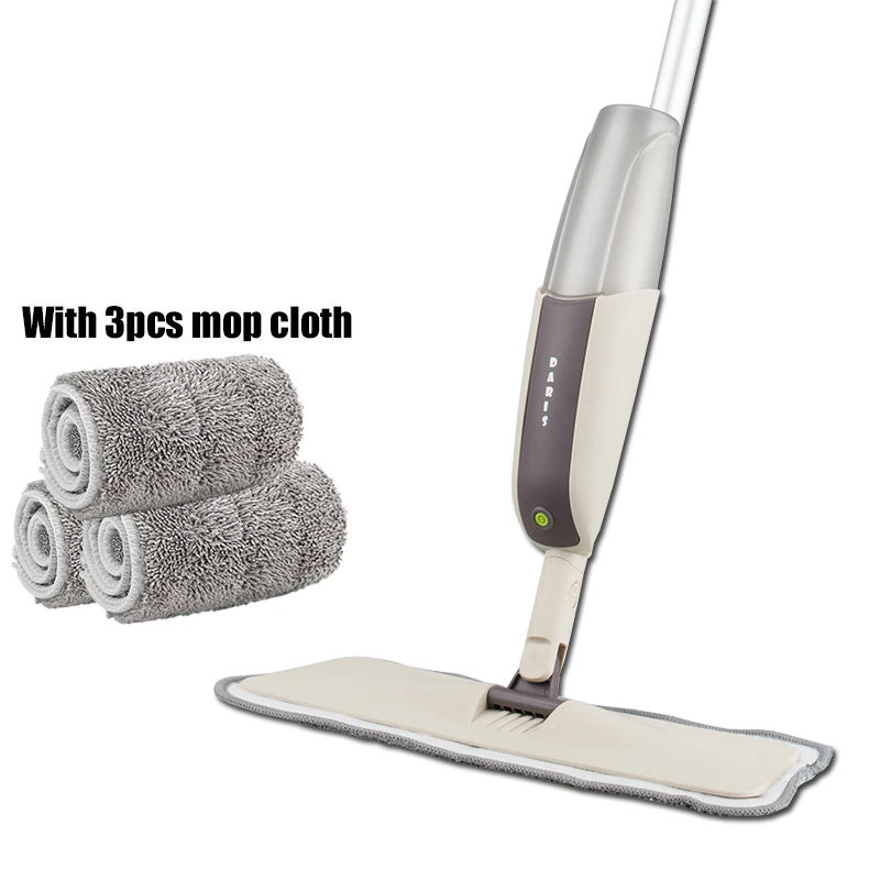 one mop 3 mop cloth Спрей Швабра для деревянных полов метелка для пыли с микрофиброй машина моющаяся губка для быстрый очиститель с бутылка для воды многоразового использования - Цвет: one mop 3 mop cloth