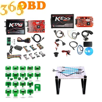 

Car ECU Chip Tuning Tool with 4 Probe Pens+22Pcs Adapters+ KESS V5.017 KTAG V7.020 LED BDM Frame Programmer KESS / KTAG