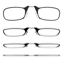 Кошелек с зажимом для носа и карт очки для чтения унисекс старомодные портативные очки для чтения+ 1,0 1,5 2,0 2,5 3,0