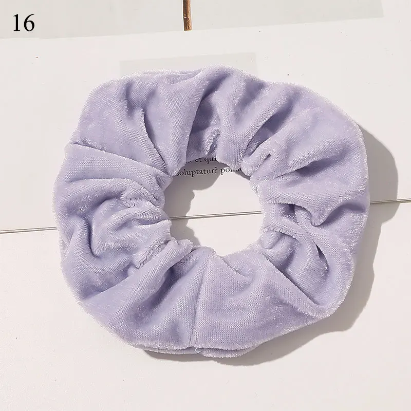 big hair clips 2021 Korea Velvet Scrunchie Elastic Hair Bands Solid Color Fashion Headband Ponytail Holder Hair Ties Hair Accessoires Free Ship pink hair clips