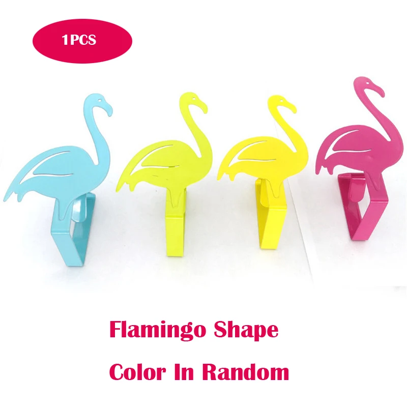 1pcs flamingo Фламинго зажим для скатерти из нержавеющей стали крепление для скатерти ткань тема скатерти зажим Свадебная вечеринка Домашний Настольный Держатель Зажимы - Цвет: 1pcs flamingo