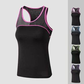 

Women Sport Shirt Fitness Sleeveless Tank Top Yoga Gym Fitness Sport Sleeveless Vest Singlet Running Training Clothes Yoga Shirt