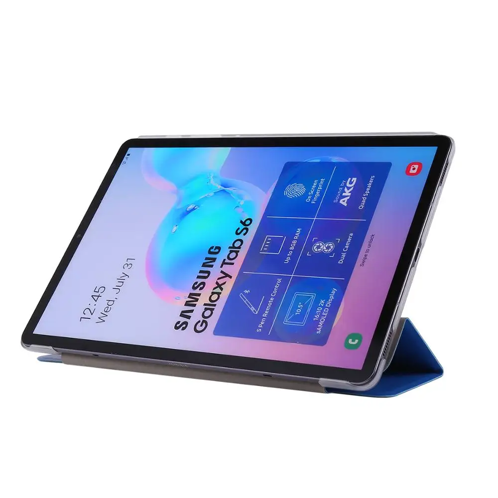 Чехол для Samusng Galaxy Tab S6, 10,5 дюймов, SM-T860, SM-T865, T865, откидной кожаный чехол для планшета, Умный Магнитный чехол-подставка
