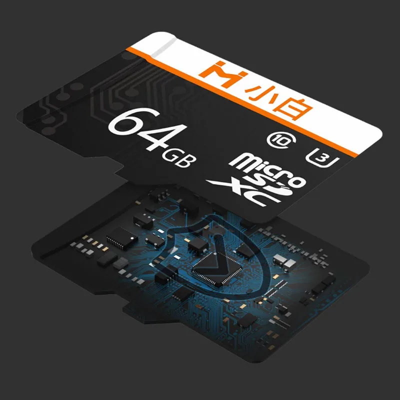 Xiaomi Youpin Xiaobai картой Micro SD объемом 16 ГБ 32 ГБ, 64 ГБ, 128 г 95 МБ/с. 100 МБ/с. слот для карт памяти Micro TF карты флэш памяти для телефонов Камера Регистраторы