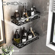 Bathroom Shelves No-drill Corner Shelf Shower Storage Rack Holder Toilet Organizer  Accessories Basket Metal Shampoo Rack
