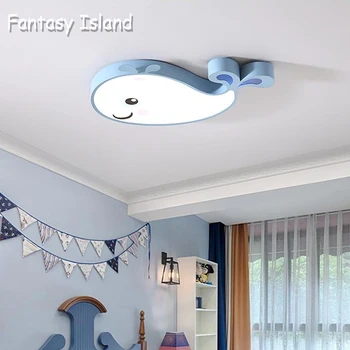 

Nordic Macaron Led Ceiling Light Creative Whale Ceiling Lighting for Children Room Light 30W Led Modern Ceiling Hanging Lamps