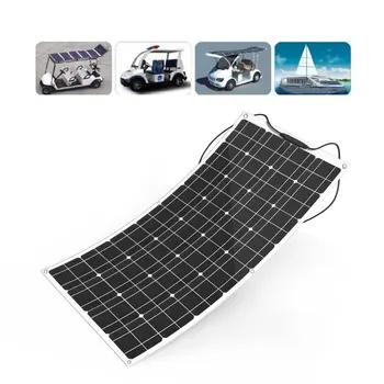

A-level full power single crystal 100w --400w solar panel monitoring household charging 12v photovoltaic solar power panel