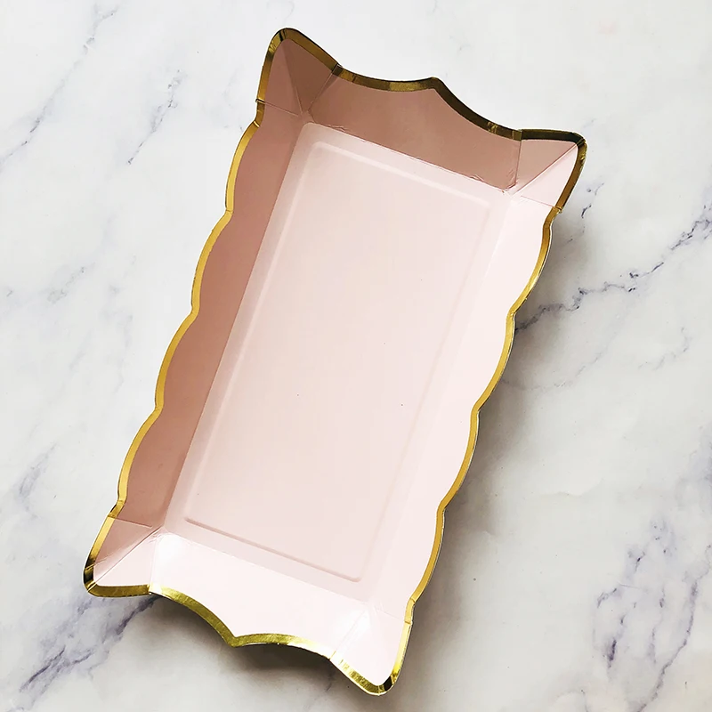 4pcs pink plate