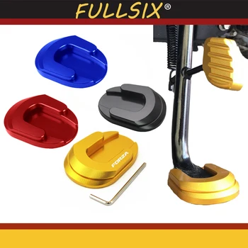 

Motorcycle Aluminum Side Stand extension Support Kickstand Column auxiliary Seat For Honda Forza 300 2018 2019