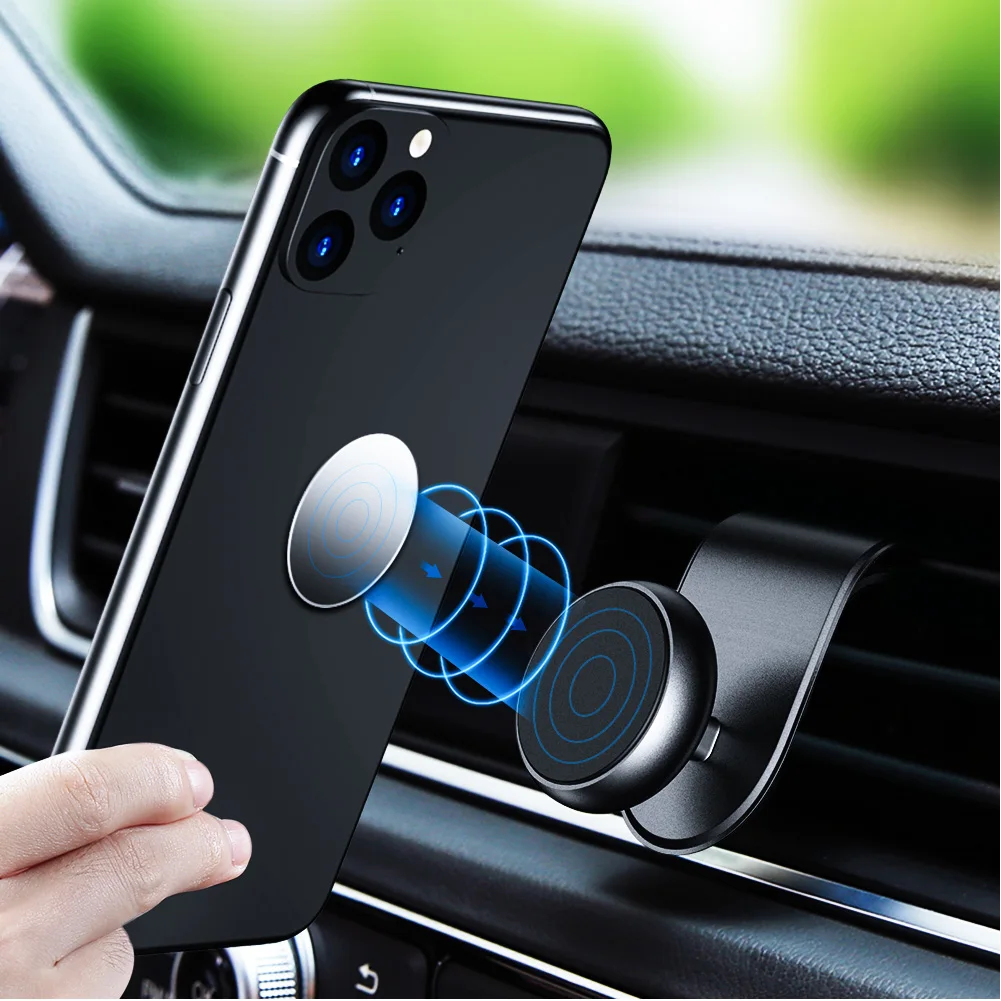 Магнитный автомобильный держатель для телефона Hands Free 360 градусов крепление на