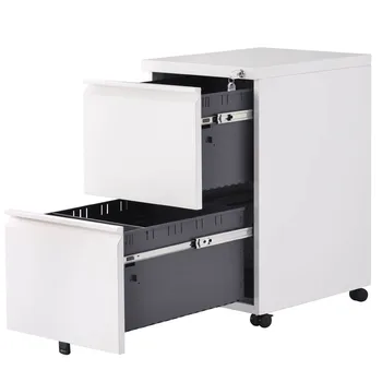

Simple Frosted Steel File Cabinet With 2 Drawers Durable Home Office File Rack Storage Box With A Maximum Load Of 330 Pounds