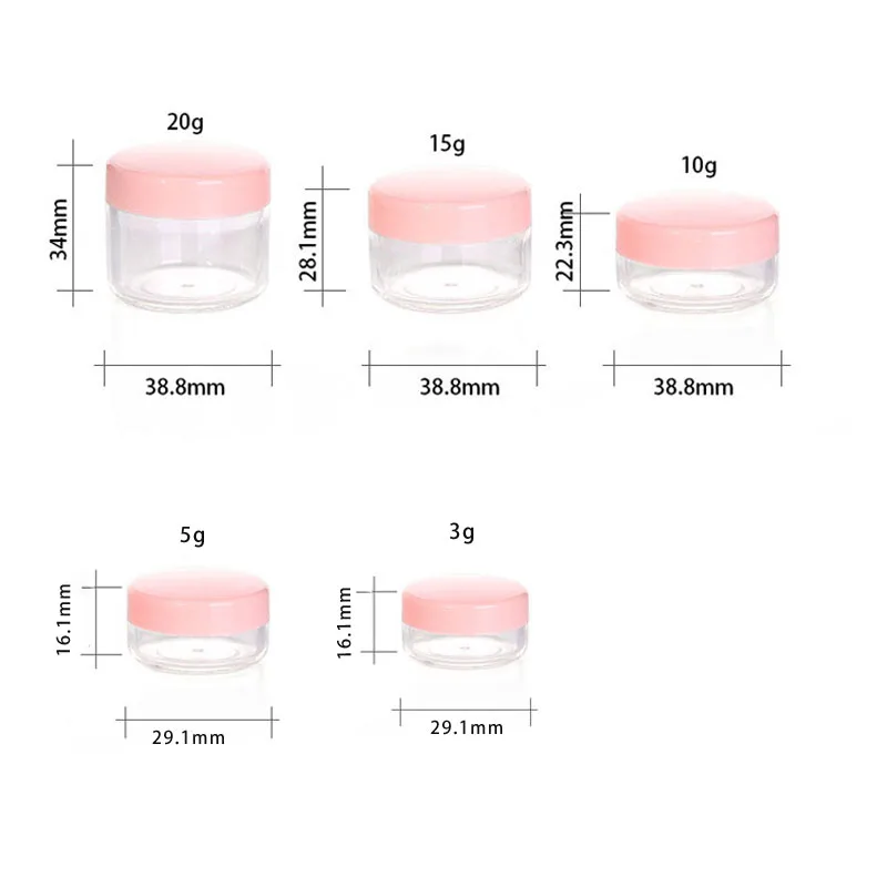 20 Pots Cosmétiques Vides Transparents De 40 Ml Avec Couvercles | Plastique PS Avec 3 Spatules | Parfait Pour échantillons, Voyages, Organisation Maquillage