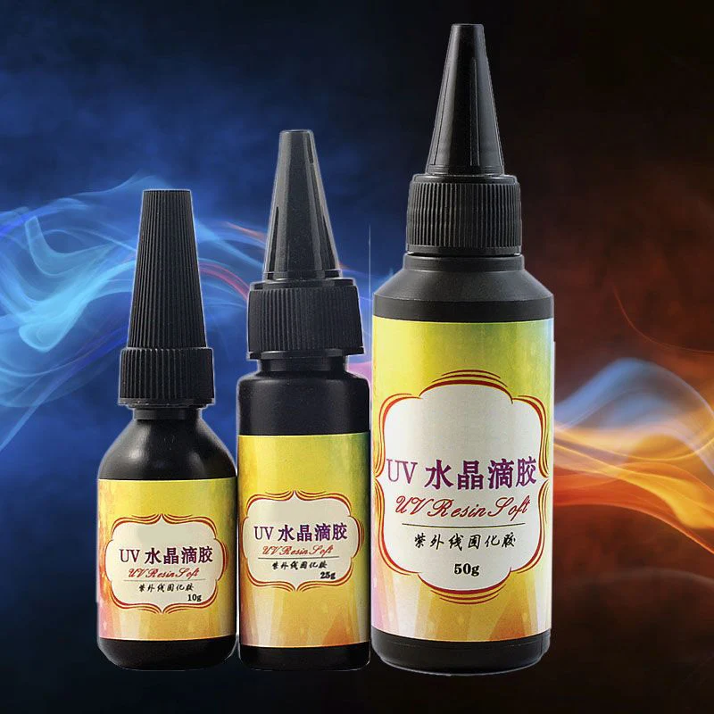 

2bottles/Pack UV Glue Fly Fishing Thick/Flow Flies Binding Clear Finish Instant Dry Cure AIA99