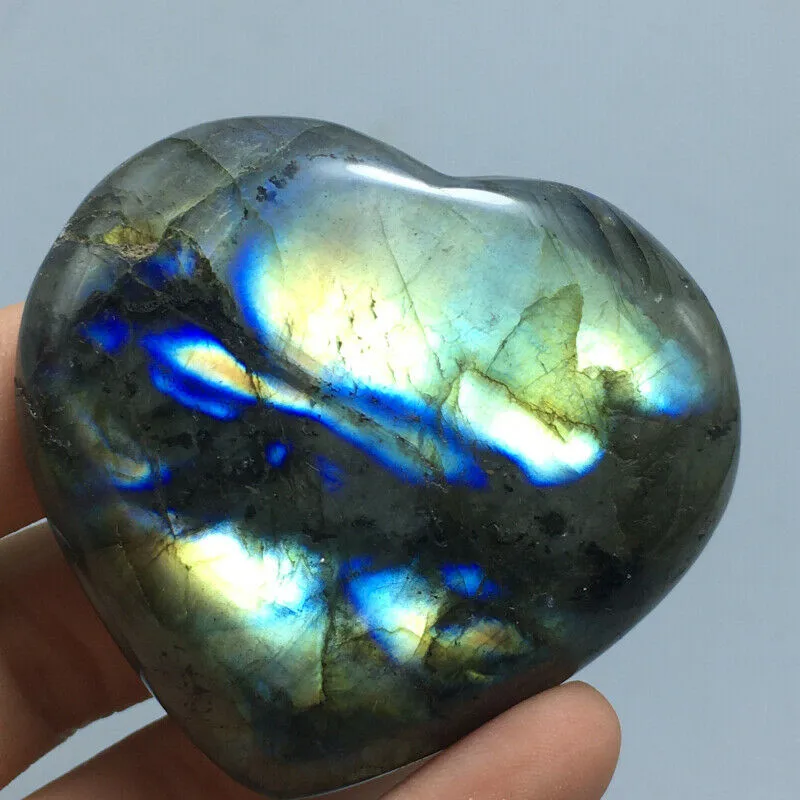 71 г натуральный красивый Потяните feldspar кварцевый кристалл сердце Исцеление Рейки