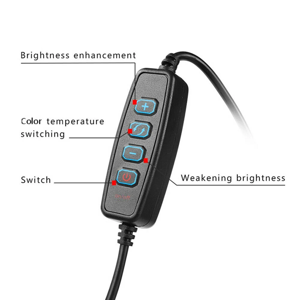 SPASH Ring Light 8 Inch Ring Lamp Bluetooth USB Plug with Selfie Stick Tripod Phone Holder for YouTube Photography Ringlight 5