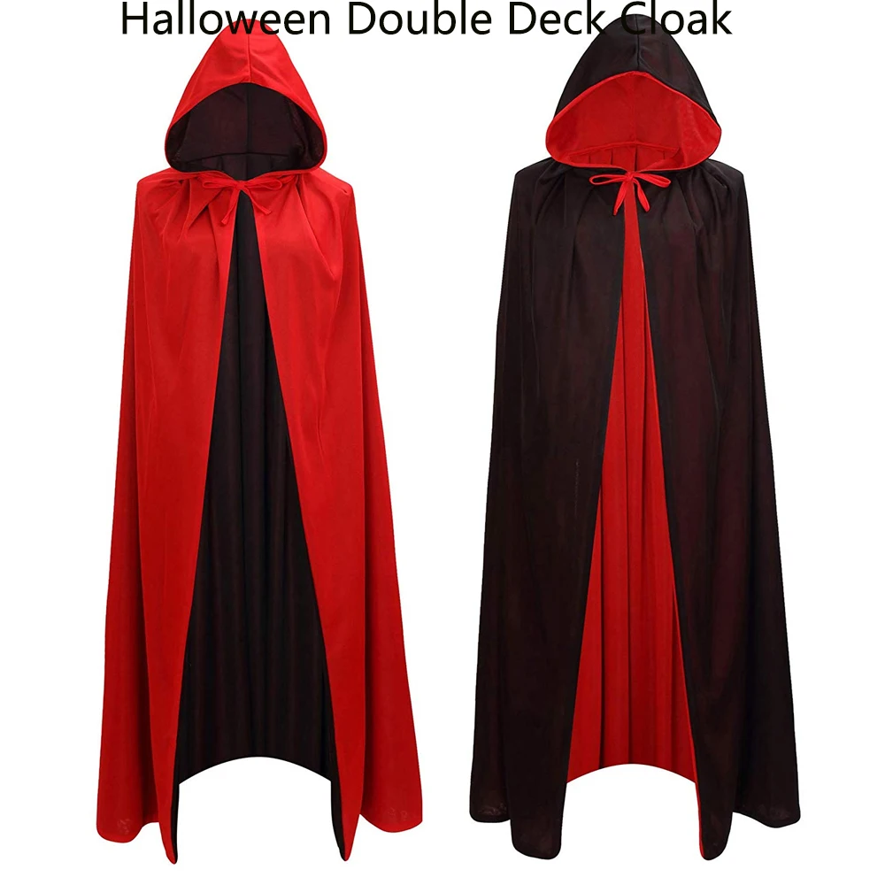 

Halloween Special Cloak Wizard Cosplay Stand Collar Costumes Dressing Props For Woman Man Navidad 2019 80/120/150cm