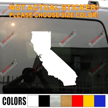 

California State Map Cali Decal Sticker Car Vinyl pick size color