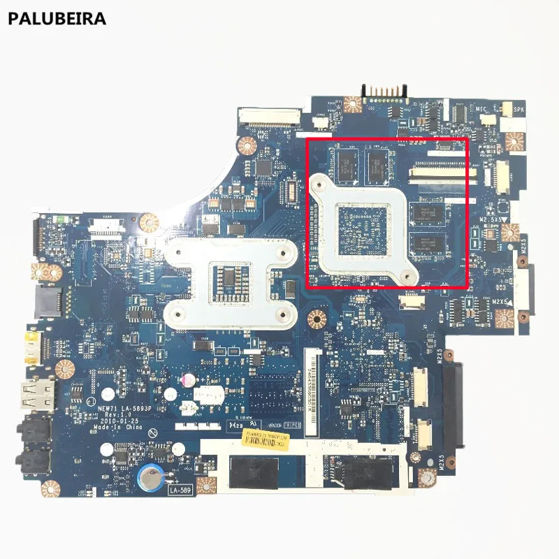 PALUBEIRA высокого качества LA-5893P материнская плата для Acer 5742 тестирование работы