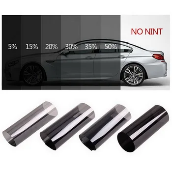 

High quality Dark Black Car Window Tint Film Roll Glass Car Auto Solar Protection Summer For Car Side Window Glass With Scraper
