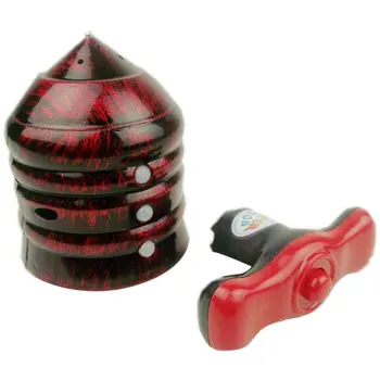 

Seven LED Lights Wooden Laser Spinner Fidget Peg Top Hand Spinner Flashing Light Up Children Spinning Desktop Toys