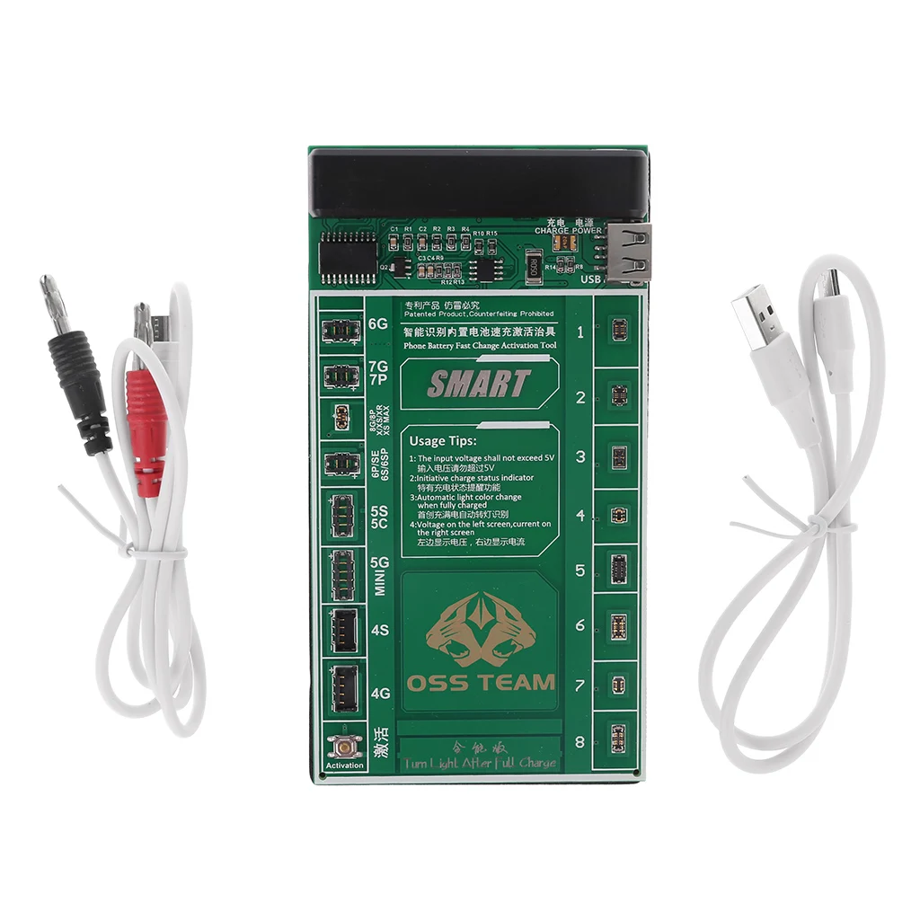 

W209A+ Mobile Phone Battery Activation Fast Charge Board+Micro USB Cable for iPhone 4-8P X Samsung