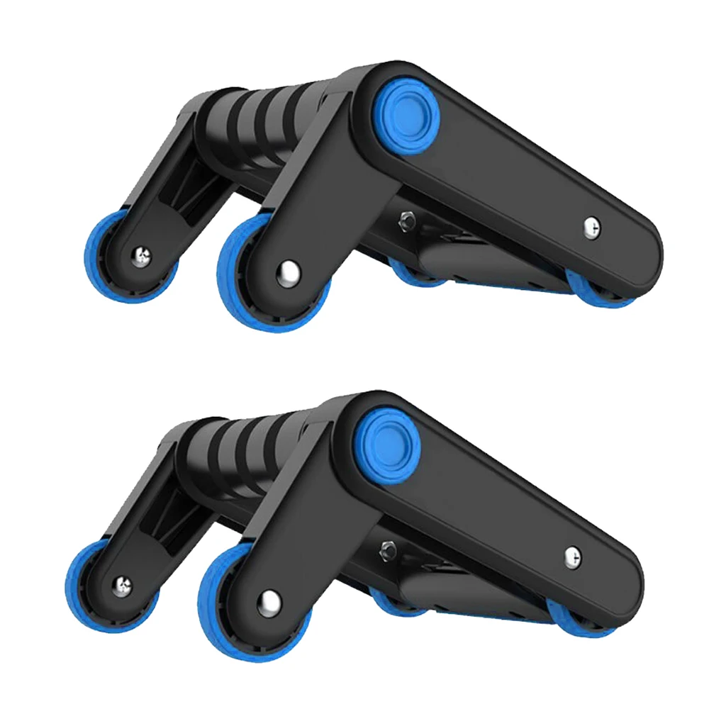 2pcs 4 Wheels Power Roller Abdominal-Muscle Gym-Building Machine AB Roller Home Workout Exercise Fitness Equipment Training